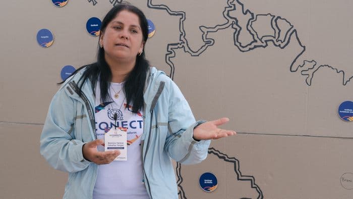 Romina at V-Conecta for Isla Maciel