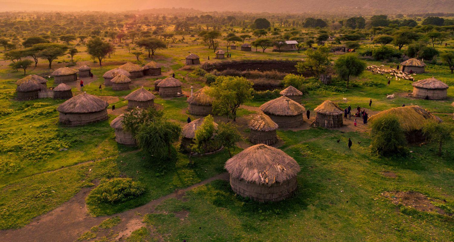 community of massai in Tanzania